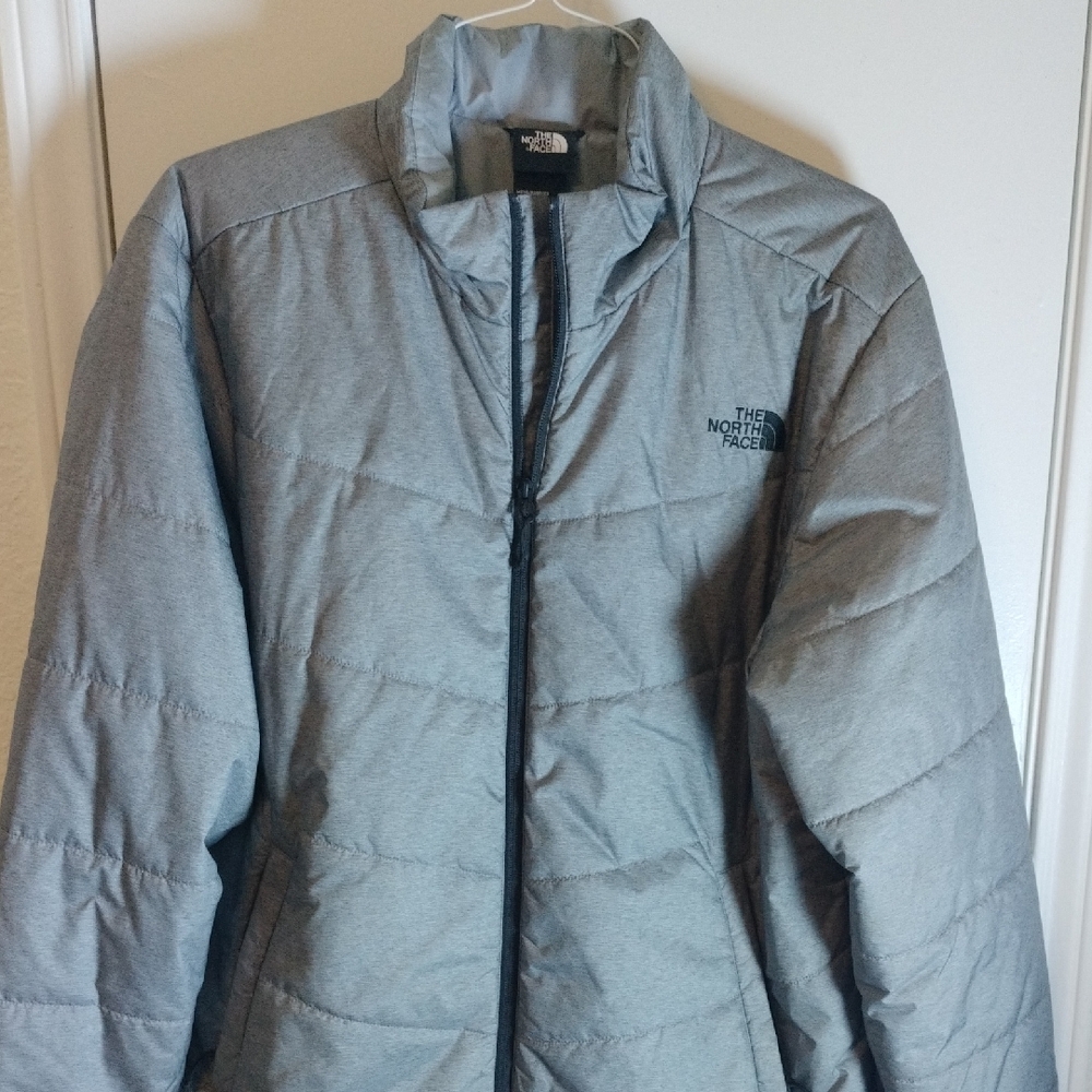 The North Face Light Gray Quilted Jacket